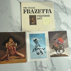 The Frank Frazetta Art Prints and Calendar 1977